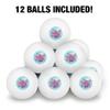Care Bears: Unlock the Magic Share Bear Sharing Hearts Novelty Table Tennis Ping Pong Ball 12 Pack with Storage Bag view 3