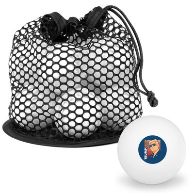 Gold Trump 2020 Novelty Table Tennis Ping Pong Ball 12 Pack with Storage Bag