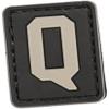 Evike - PVC Hook and Loop Letters & Numbers Patch Grey (Letter: Q) view 1