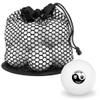 Rescue Adopt Yin Yang Paw Prints Dogs Cats Novelty Table Tennis Ping Pong Ball 12 Pack with Storage Bag view 1