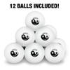 Rescue Adopt Yin Yang Paw Prints Dogs Cats Novelty Table Tennis Ping Pong Ball 12 Pack with Storage Bag view 3