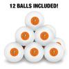 Looney Tunes Sam Face Novelty Table Tennis Ping Pong Ball 12 Pack with Storage Bag view 3