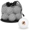 Dog With Pink Roses Novelty Table Tennis Ping Pong Ball 12 Pack with Storage Bag view 1