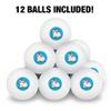 Unicorn Cat with Rainbow Mouse Toys Novelty Table Tennis Ping Pong Ball 12 Pack with Storage Bag view 3