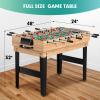 Rioloiuy 12-in-1 Game Table for Home - Foosball Table, Air Hockey Table, Pool Table & More! - Ideal for Game Rooms and Family Game Nights!, Wood-1 view 4