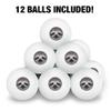Cute Sloth Face Novelty Table Tennis Ping Pong Ball 12 Pack with Storage Bag view 3