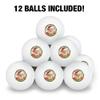 Christmas Holiday Festive Jolly Santa Claus Novelty Table Tennis Ping Pong Ball 12 Pack with Storage Bag view 3