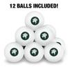 Lake Erie College Secondary Logo Novelty Table Tennis Ping Pong Ball 12 Pack with Storage Bag view 3
