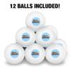 Catfish Mercat Cat Mermaid Sitting On Log Novelty Table Tennis Ping Pong Ball 12 Pack with Storage Bag view 3