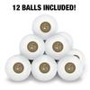 Bryant University Bulldogs Logo Novelty Table Tennis Ping Pong Ball 12 Pack with Storage Bag view 3