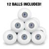 Broward College Secondary Logo Novelty Table Tennis Ping Pong Ball 12 Pack with Storage Bag view 3