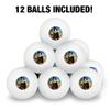 Wizard of Oz Scarecrow Character Novelty Table Tennis Ping Pong Ball 12 Pack with Storage Bag view 3