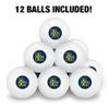 La Salle University Primary Logo Novelty Table Tennis Ping Pong Ball 12 Pack with Storage Bag view 3