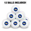 University of Pittsburgh Primary Logo Novelty Table Tennis Ping Pong Ball 12 Pack with Storage Bag view 3