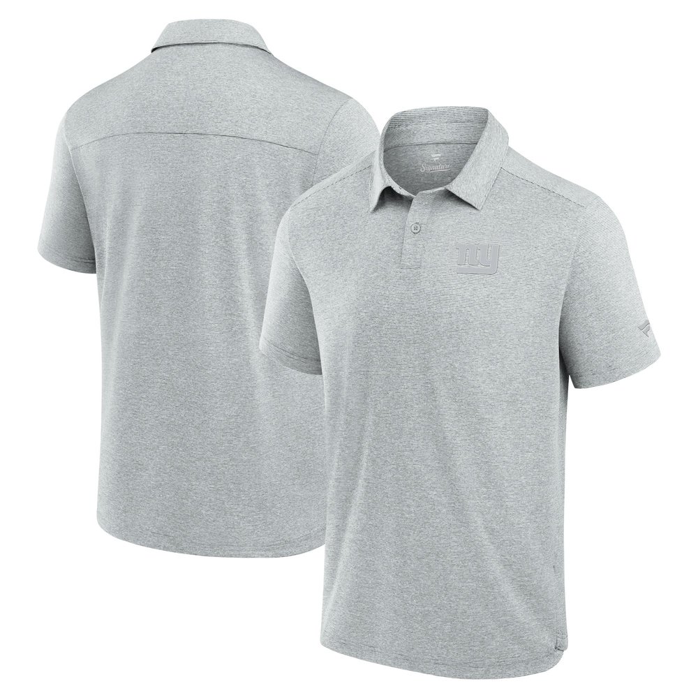 Fanatics Men's Gray New York Giants Front Office Tech Polo
