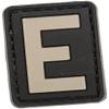 Evike - PVC Hook and Loop Letters & Numbers Patch Grey (Letter: E) view 1