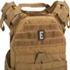 Evike - PVC Hook and Loop Letters & Numbers Patch Grey (Letter: E) view 2
