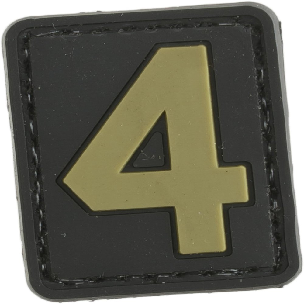 Evike - PVC Hook and Loop Letters & Numbers Patch Tan (Number: 4)