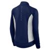 Fanatics Women's Navy Dallas Cowboys Studio Fitted Full-Zip Gym Track Jacket view 3