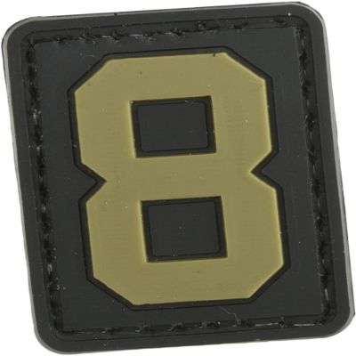 Evike - PVC Hook and Loop Letters & Numbers Patch Tan (Number: 8)