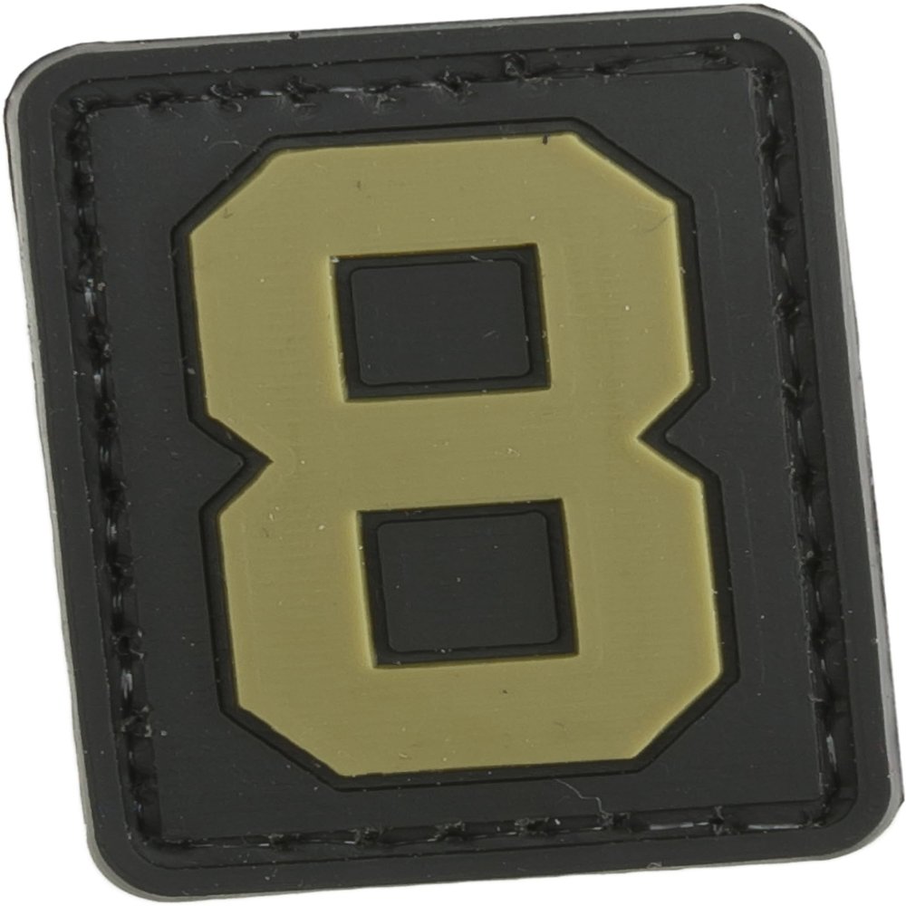 Evike - PVC Hook and Loop Letters & Numbers Patch Tan (Number: 8)