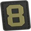 Evike - PVC Hook and Loop Letters & Numbers Patch Tan (Number: 8) view 1