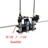 Brocraft Rail Mount Clamp On Rod Storage/Rods Storage For Pontoon Boat/Pontoon Boat Square Mount Rod Rack view 3