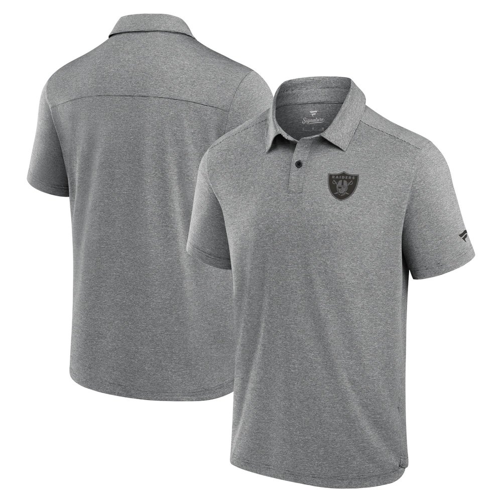 Fanatics Men's Black Las Vegas Raiders Front Office Tech Polo