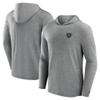 Fanatics Men's Black Las Vegas Raiders Front Office Tech Lightweight Hoodie T-Shirt view 1