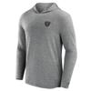 Fanatics Men's Black Las Vegas Raiders Front Office Tech Lightweight Hoodie T-Shirt view 2