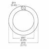 NineFit Basics Tuf N-DE483 Dielectric O-Ring, Black view 3