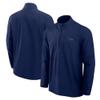 Fanatics Men's College Navy Seattle Seahawks Front Office Woven Quarter-Zip Jacket view 1