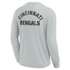 Fanatics Unisex Gray Cincinnati Bengals Elements Super Soft Long Sleeve T-Shirt view 3