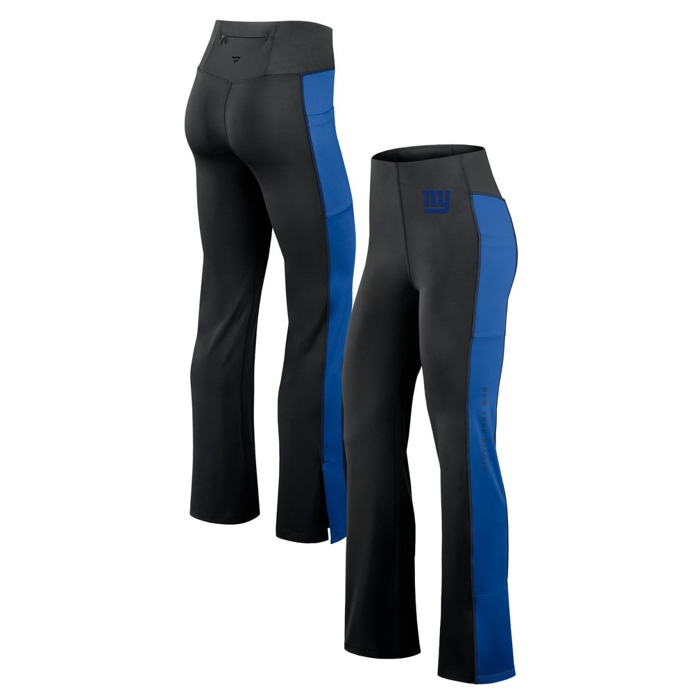 Fanatics Women's Black New York Giants Studio Fitted Flared Leggings