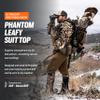 First Lite Men's Phantom Leafy Suit Top - Ultralight Mesh Camo Hunting Jacket - First Lite Cerca - Large view 4