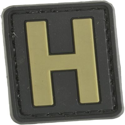 Evike - PVC Hook and Loop Letters & Numbers Patch Tan (Letter: H)