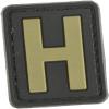 Evike - PVC Hook and Loop Letters & Numbers Patch Tan (Letter: H) view 1