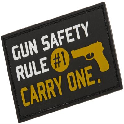 Evike - PVC 2 x 3 Morale Patch - Gun Rule #1