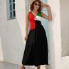 Vafogehu Womens Dress UAE Flag Sleeveless Long Sleeve Casual Dresses view 2