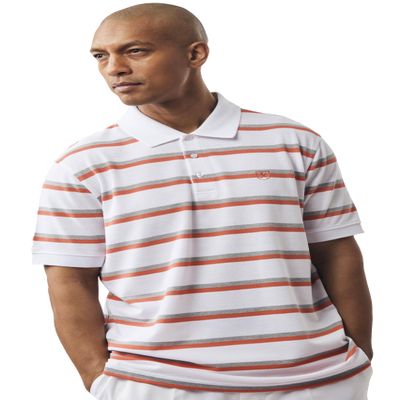 Stacy Adams Solid and Fancy Mens Polo (XL, WHITE12)