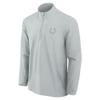 Fanatics Men's Gray Indianapolis Colts Front Office Woven Quarter-Zip Jacket view 2