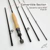 Mavrk Dual II Convertible 9 & 102 3/4 Weight ESN Euro Nymph Fly Fishing Rod Premium Japanese Carbon Fiber Graphite Lightweight Sensitive Moderate Fast Action Trout Fly Rod 4/5 Piece Travel Design view 2