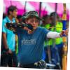 balacoo 1pc Genuine Arm Guard Protector for Archery Lightweight Breathable Shooting Bracer Elastic Forearm Support for Competition Outdoor Sports for Men and Youth view 2