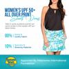 Banana Boat Skort All Over Print Nylon/Spandex UPF 50+ (Monaco-Turq/GRN-XL) view 3