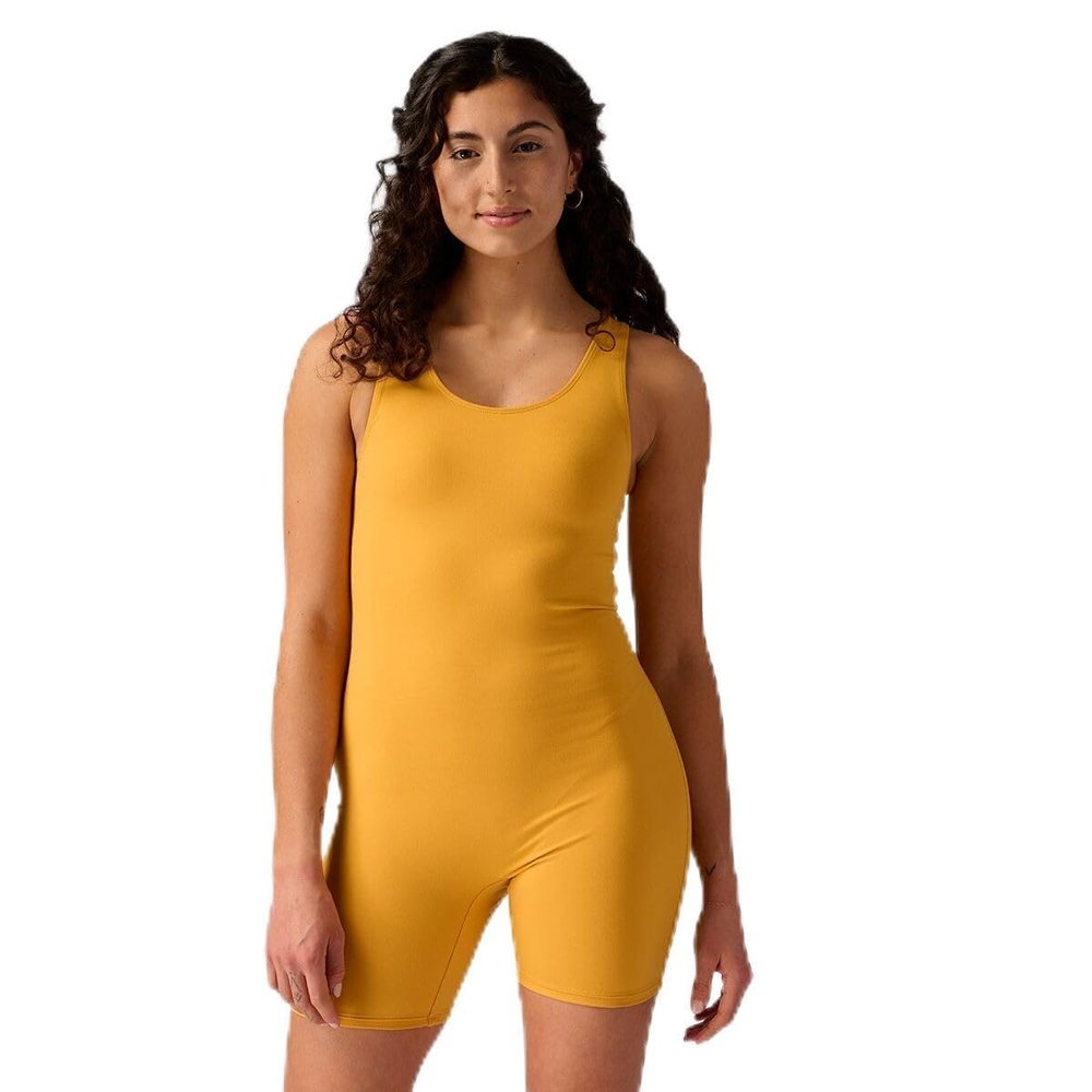 Stoic, Bike Short One-Piece - Women's, Mineral Yellow, S