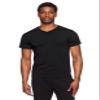 RBX Active Men's V-Neck Black Undershirts, Short Sleeve Soft and Breathable 2-Pack Moisture Wicking T-Shirts for Men Black S view 1