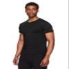 RBX Active Men's V-Neck Black Undershirts, Short Sleeve Soft and Breathable 2-Pack Moisture Wicking T-Shirts for Men Black S view 3