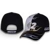 Checkered Flag Sports John Hunter Nemechek #42 NASCAR 2024 Flame Black Gold and White Adjustable Racing Hat view 1