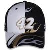 Checkered Flag Sports John Hunter Nemechek #42 NASCAR 2024 Flame Black Gold and White Adjustable Racing Hat view 4