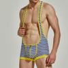 Wayonge Men's Wrestling Singlet Athletic Leotard for Active Wrestling or Workout Jumpsuits Men's Sleeveless Sport Bodysuit (TW- 9708-Yellow,XL) view 4